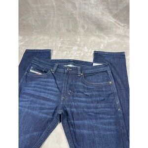 Diesel Thavar-Zip Jeans Men Size 32x32 Slim Skinny Dark Wash Denim